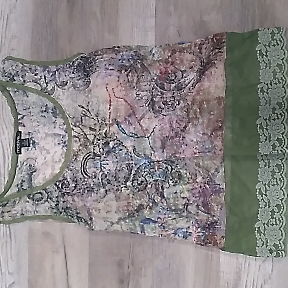Lace tunic tank